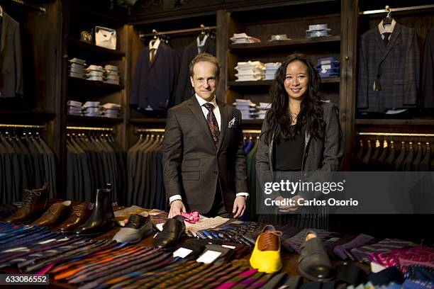 Konstantine Malishevski, the made to measure manager of GotStyle and Melissa Austria, the owner of GotStyle. Women's suit tailoring is rare in...