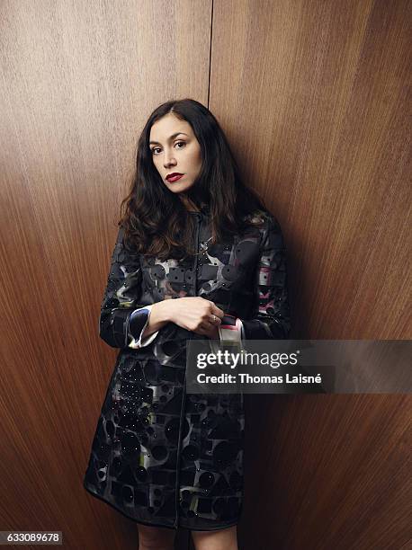 Singer Olivia Ruiz is photographed for Self Assignment on October 27, 2016 in Paris, France.