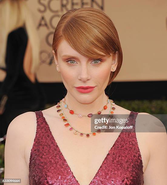 Actress Bryce Dallas Howard arrives at the 23rd Annual Screen Actors Guild Awards at The Shrine Expo Hall on January 29, 2017 in Los Angeles,...