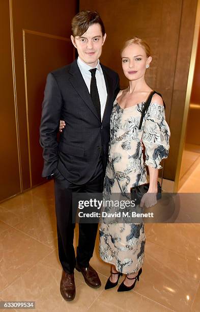 Sam Riley and Kate Bosworth attend the world premiere of BBC One's SS-GB at the May Fair Hotel on January 30, 2017 in London, England.