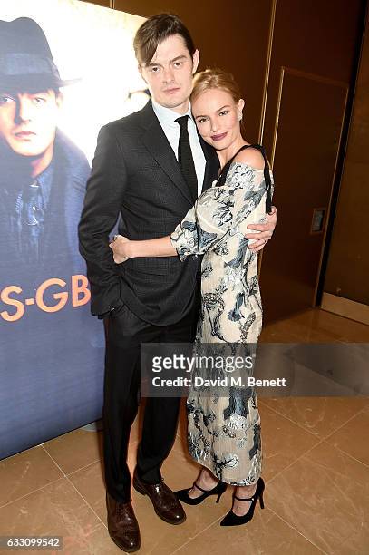 Sam Riley and Kate Bosworth attend the world premiere of BBC One's SS-GB at the May Fair Hotel on January 30, 2017 in London, England.