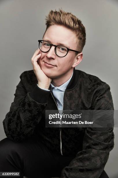 American YouTube and podcast personality, humorist, author and activist Tyler Oakley poses for a portrait at the 2017 Sundance Film Festival Getty...