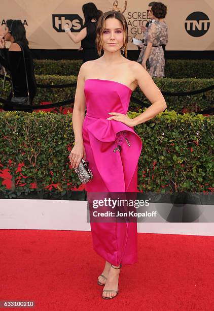 Actress Sophia Bush arrives at the 23rd Annual Screen Actors Guild Awards at The Shrine Expo Hall on January 29, 2017 in Los Angeles, California.