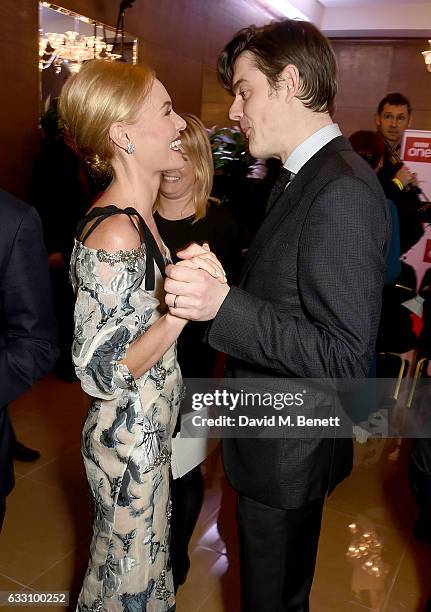 Sam Riley and Kate Bosworth attend the world premiere of BBC One's SS-GB at the May Fair Hotel on January 30, 2017 in London, England.