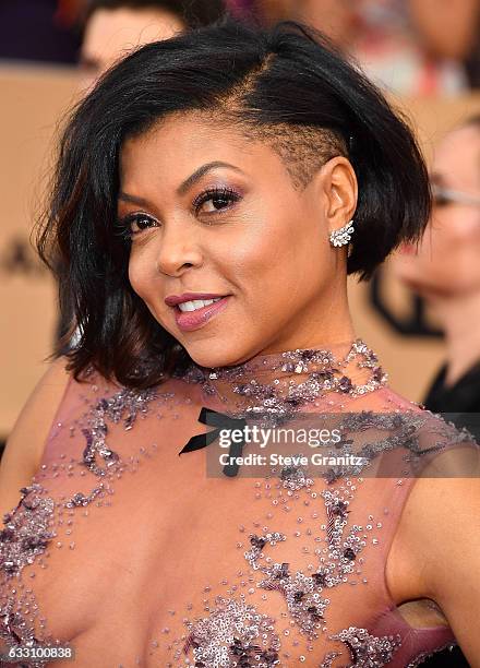 Taraji P. Henson arrives at the 23rd Annual Screen Actors Guild Awards at The Shrine Expo Hall on January 29, 2017 in Los Angeles, California.