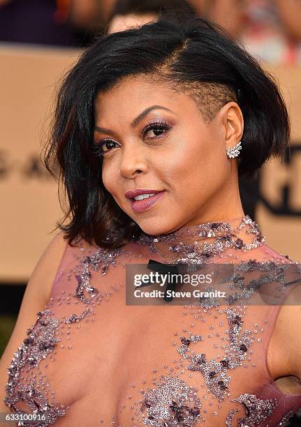 Taraji P. Henson arrives at the 23rd Annual Screen Actors Guild Awards at The Shrine Expo Hall on January 29, 2017 in Los Angeles, California.