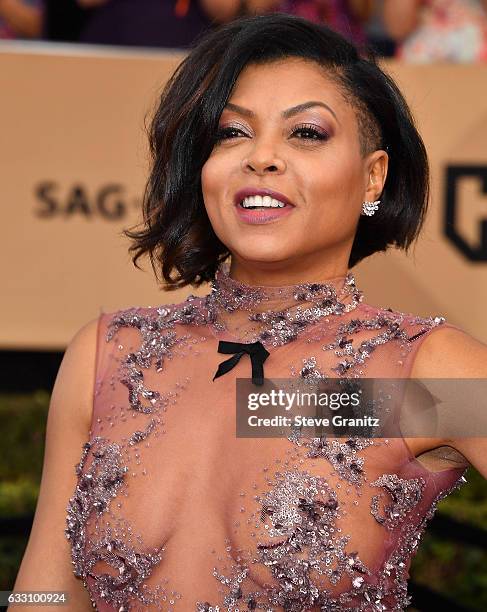 Taraji P. Henson arrives at the 23rd Annual Screen Actors Guild Awards at The Shrine Expo Hall on January 29, 2017 in Los Angeles, California.