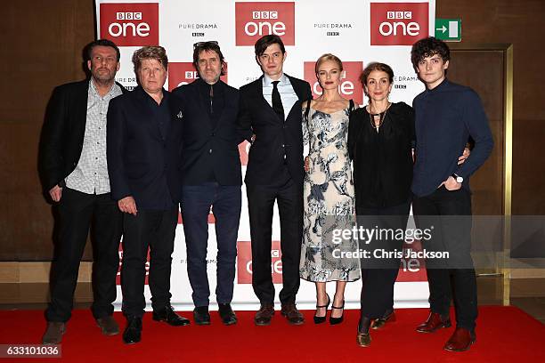 Screenwriters Robert Wade and Neal Purvis, actors Sam Riley and Kate Bosworth, executive producer Sally Woodward Gentle and actor Aneurin Barnard...