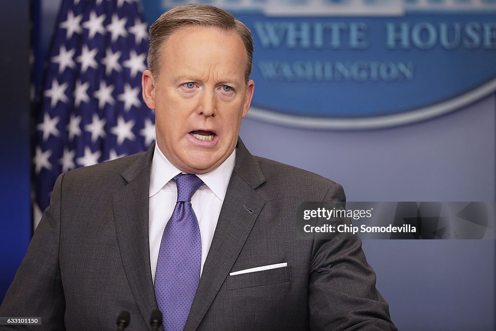 White House Press Secretary Sean Spicer Holds Daily Press Briefing In White House