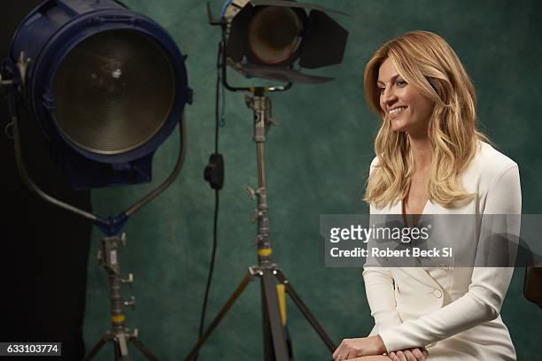 Sports reporter Erin Andrews is photographed for Sports Illustrated on January 17, 2017 at Quixote Studios in West Hollywood, California. PUBLISHED...