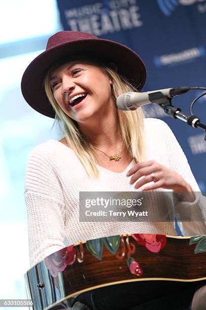 Singer-songwriter Kelsea Ballerini visits SiriusXM Studios on January 30, 2017 in Nashville, Tennessee.