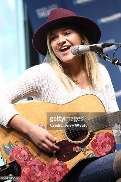 Singer-songwriter Kelsea Ballerini visits SiriusXM Studios on January 30, 2017 in Nashville, Tennessee.
