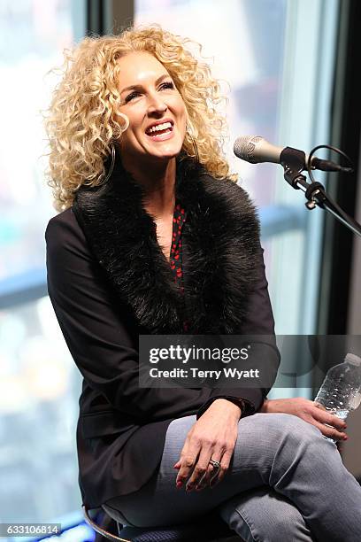 Kimberly Schlapman of 'Little Big Town' visits SiriusXM Studios on January 30, 2017 in Nashville, Tennessee.