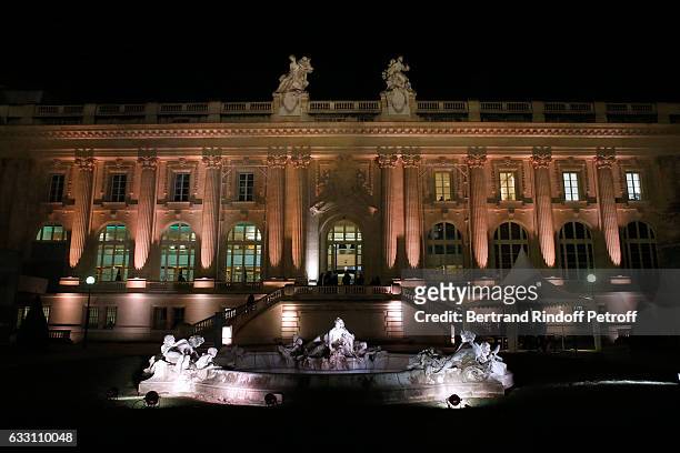 Illustration view of the Grand Palais during the Sidaction Gala Dinner 2017 - Haute Couture Spring Summer 2017 show as part of Paris Fashion Week on...