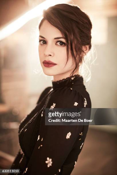Conor Leslie of the television show 'Shots Fired' pose in the Getty Images Portrait Studio during the FOX portion of the 2017 Winter Television...