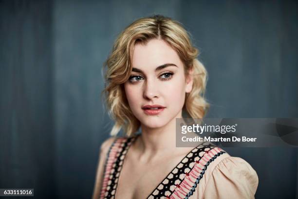Actor Stefanie Martini from PBS's 'Prime Suspect: Tennison' poses in the Getty Images Portrait Studio at the 2017 Winter Television Critics...