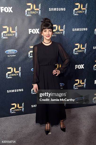 Actress Sheila Vand attends the "24: LEGACY" Premiere Event at Spring Studios on January 30, 2017 in New York City.