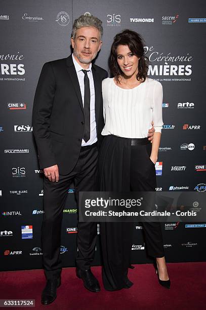 Pierre Zeni and Laurie Cholewa attend the 22nd Lumieres Award Ceremony at Theatre de La Madeleine on January 30, 2017 in Paris, France.