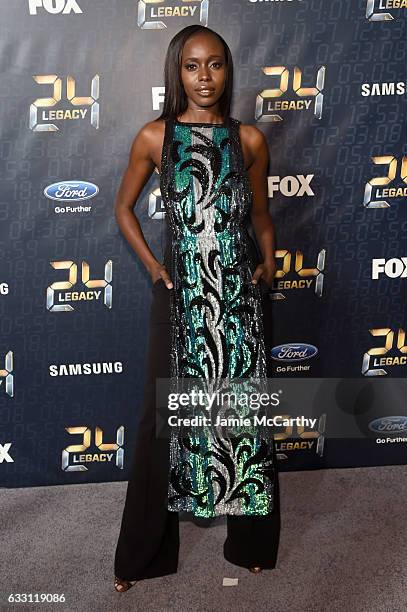 Actress Anna Diop attends the "24: LEGACY" Premiere Event at Spring Studios on January 30, 2017 in New York City.