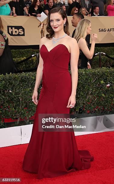 Actress Julie Lake arrives at the 23rd Annual Screen Actors Guild Awards at The Shrine Expo Hall on January 29, 2017 in Los Angeles, California.