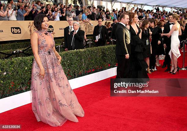Actress araji P. Henson arrives at the 23rd Annual Screen Actors Guild Awards at The Shrine Expo Hall on January 29, 2017 in Los Angeles, California.