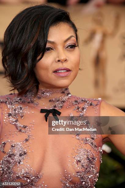 Actress araji P. Henson arrives at the 23rd Annual Screen Actors Guild Awards at The Shrine Expo Hall on January 29, 2017 in Los Angeles, California.