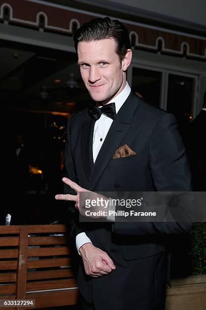 Actor Matt Smith attends The Weinstein Company & Netflix's 2017 SAG After Party in partnership with Absolut Elyx at Sunset Tower Hotel on January 29,...