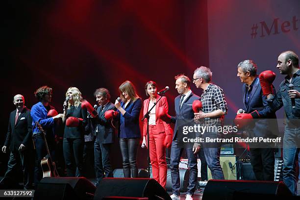 President of the Association for Alzheimer Research, Doctor Olivier de Ladoucette, Gael Faure, Sandrine Kiberlain, Alain Souchon, Carla Bruni...