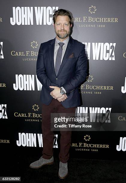 Executive producer David Leitch attends the premiere of 'John Wick: Chapter 2' sponsored by Carl F. Bucherer at ArcLight Hollywood on January 30,...