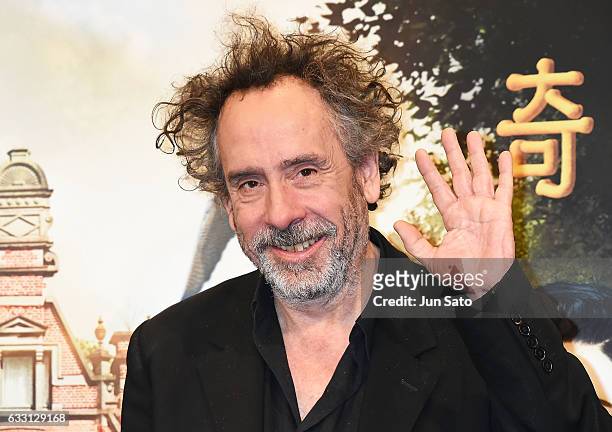 Director Tim Burton attends the press conference for the Japanese premiere of "Miss Peregrine's Home for Peculiar Children" on January 31, 2017 in...
