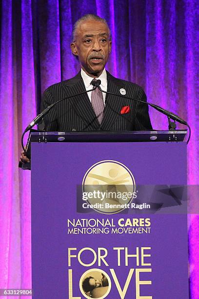 Al Sharpton speaks onstage during the National CARES Mentoring Movements 2nd Annual 'For the Love of Our Children' Gala at Cipriani 42nd Street on...