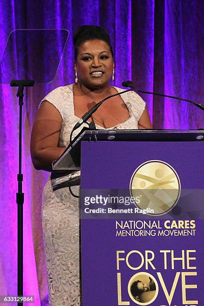 National CARES Mentoring Movement Executive Director Chivonne J. Williams speaks onstage during the National CARES Mentoring Movements 2nd Annual...