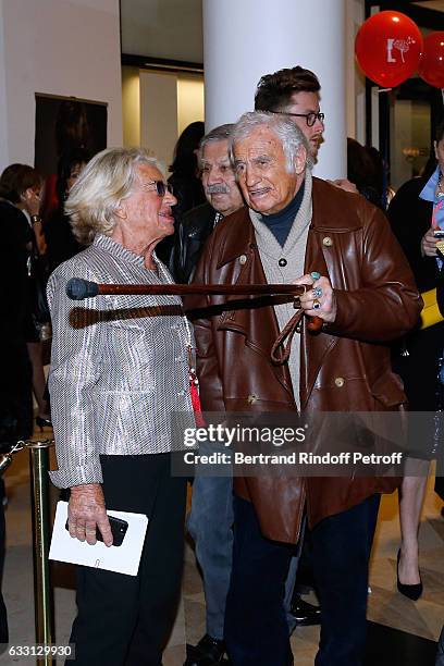 Member of the Honor Committee of the Association for Research on Alzheimer's, Veronique de Villele and Jean-Paul Belmondo attend the Charity Gala...