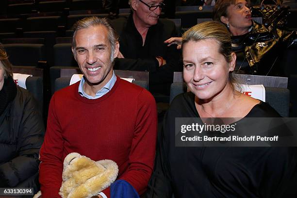 Paul Belmondo and his wife Luana attend the Charity Gala against Alzheimer's disease at Salle Pleyel on January 30, 2017 in Paris, France.