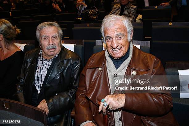 Charlie Koubesserian and Jean-Paul Belmondo attend the Charity Gala against Alzheimer's disease at Salle Pleyel on January 30, 2017 in Paris, France.