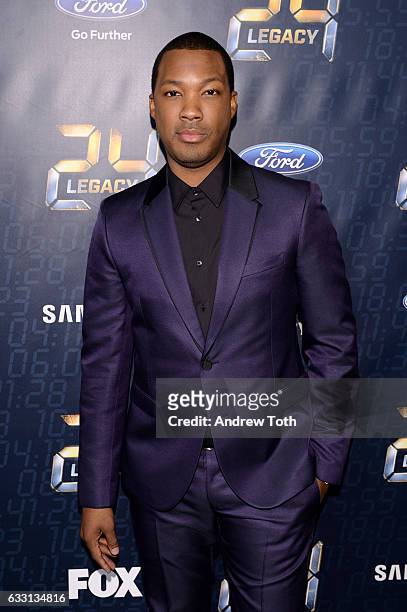 Corey Hawkins attends the "24: LEGACY" premiere at Spring Studios on January 30, 2017 in New York City.