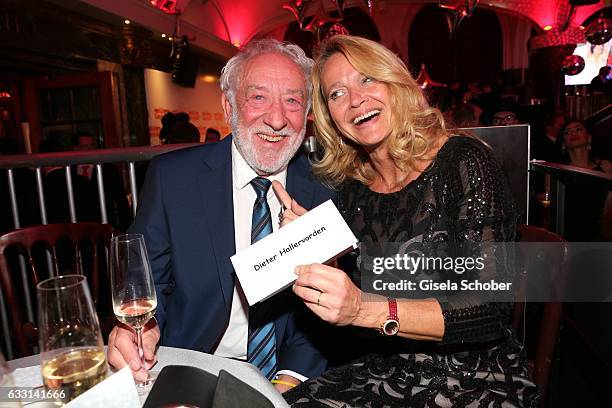 Dieter Hallervorden and his girlfriend Christiane Zander during the Lambertz Monday Night 2017 at Alter Wartesaal on January 30, 2017 in Cologne,...