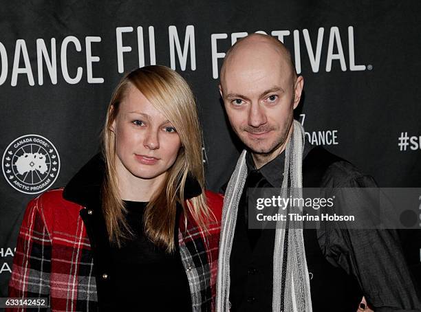 Kitty Green and Dixon White attend the 'Casting JonBenet' Premiere on day 4 of the 2017 Sundance Film Festival at Temple Theater on January 22, 2017...