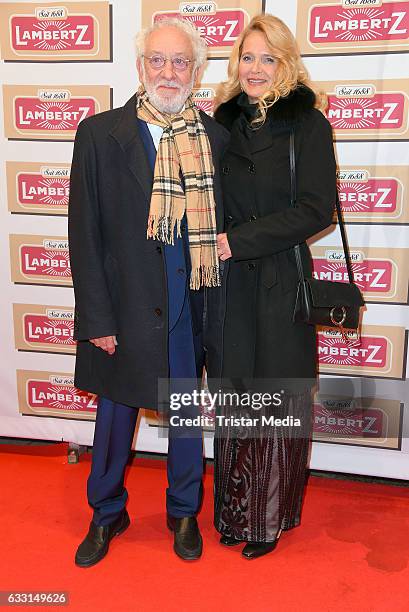 Dieter Hallervorden and his girlfriend Christiane Zander attend the 'Lambertz Monday Schoko Night 2017' on January 30, 2017 in Cologne, Germany.