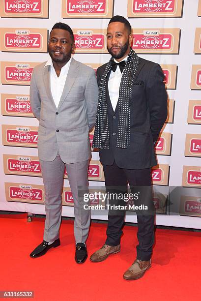 Kweku Mandela and Ndaba Mandela attend the 'Lambertz Monday Schoko Night 2017' on January 30, 2017 in Cologne, Germany.