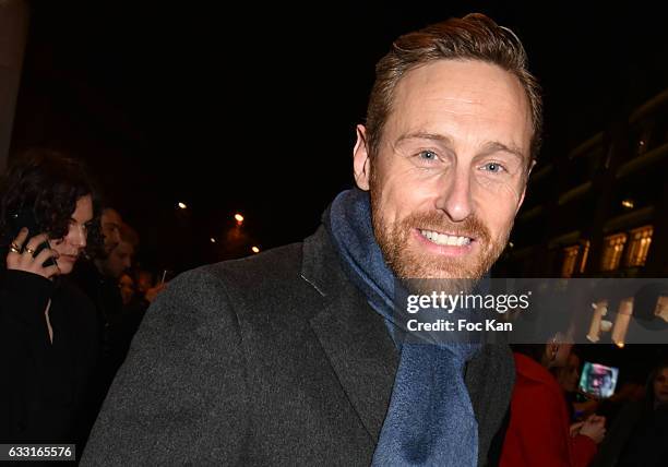 Franck Delay from former 2Be3 band attends Les Globes de Cristal Awards 11th Ceremony at Lido on January 30, 2017 in Paris, France.