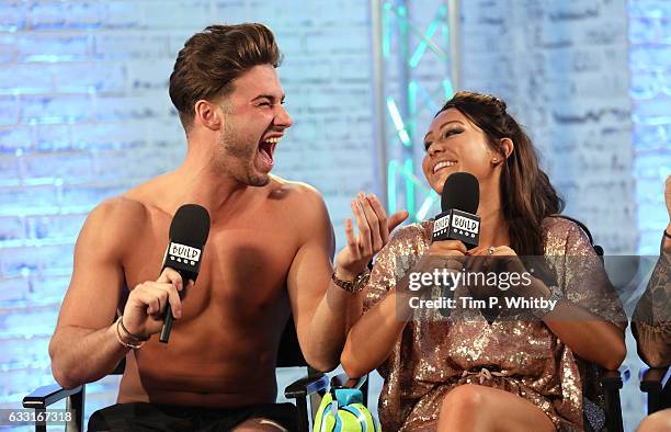 Joshua Ritchie and Harriette Harper from the cast of Ex On The Beach join BUILD for a live interview at their London studio at AOL London on January...