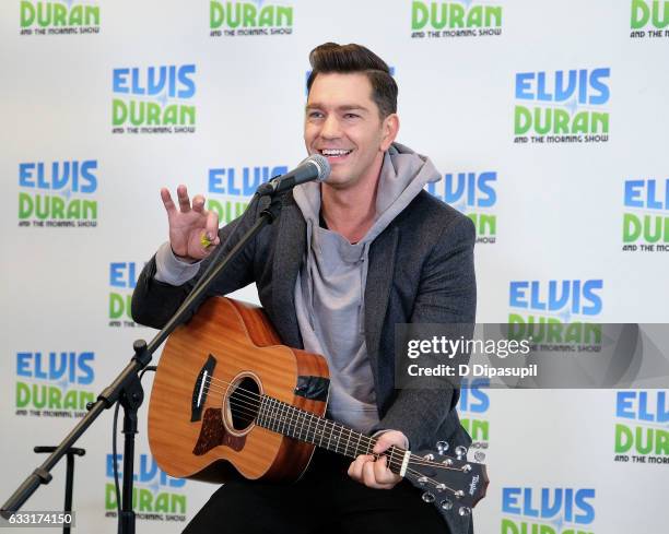 Andy Grammer visits "The Elvis Duran Z100 Morning Show" at Z100 Studio on January 31, 2017 in New York City.
