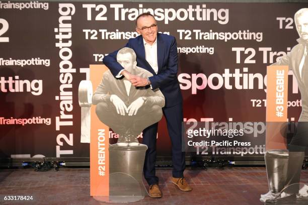 Director Danny Boyle attends a photocall for "Trainspotting 2" at Guido Reni District in Rome, Italy.