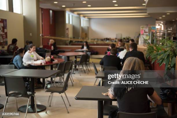 The interior of the social sciences pavilion is viewed where Alexandre Bissonnette went to class at the campus of Laval University on January 31,...