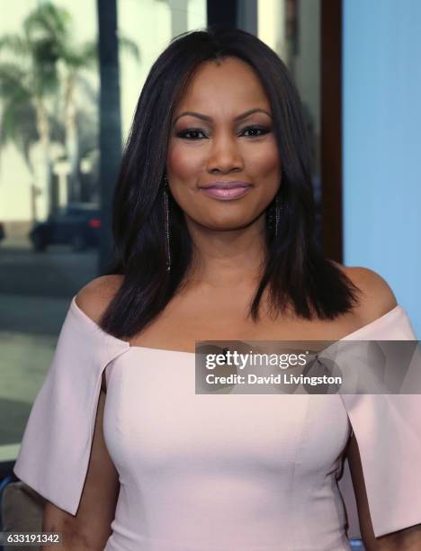 Actrress/host Garcelle Beauvais poses at Hollywood Today Live at W Hollywood on January 31, 2017 in Hollywood, California.