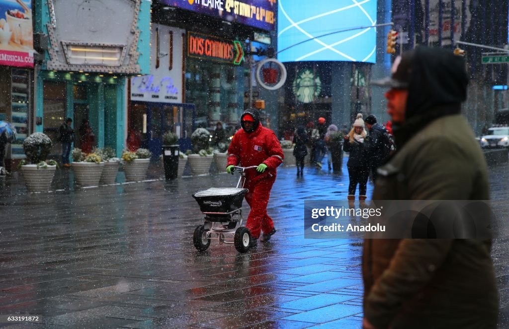 Snowfall in New York