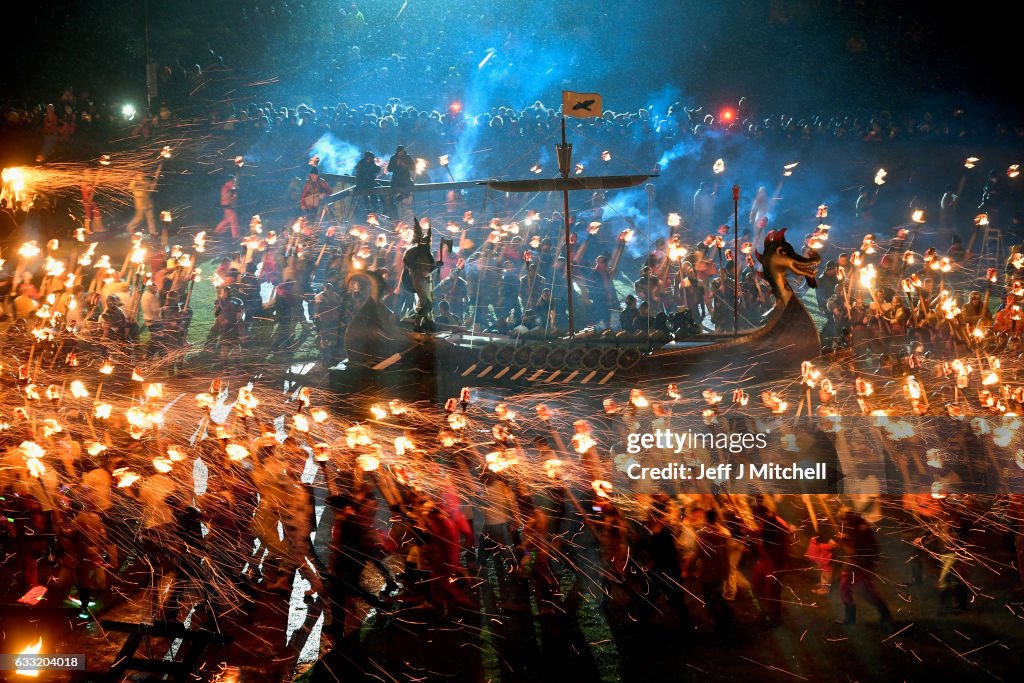 The 2017 Up Helly Aa Takes Place In The Shetland Islands