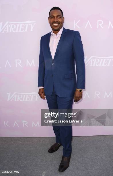 Actor Mykelti Williamson attends Variety's celebratory brunch event for awards nominees benefitting Motion Picture Television Fund at Cecconi's on...