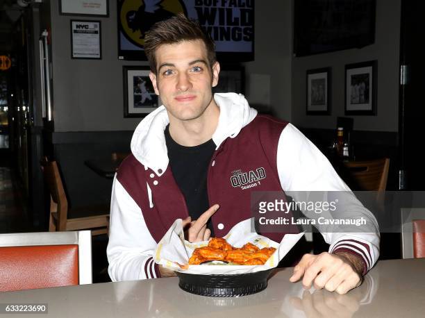 Jake Allyn visits Buffalo Wild Wings Times Square on January 31, 2017 in New York City.